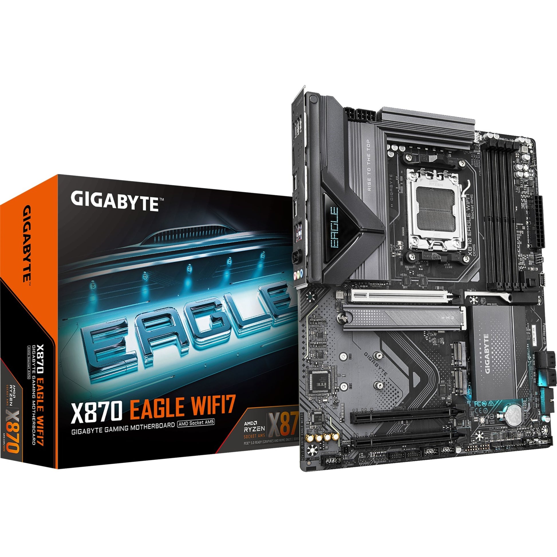 Gigabyte x870 Eagle WiFi7, ATX, AMD AM5, 4X DIMM DDR5, Dual USB4 Typ-C, 2,5 GBE, Wi-Fi7