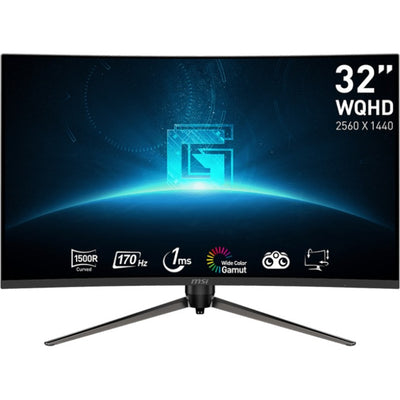 MSI G32CQ5P 31,5 gebogener Gaming-Monitor (schwarz, 2x HDMI, Display-Port, 170 Hz)