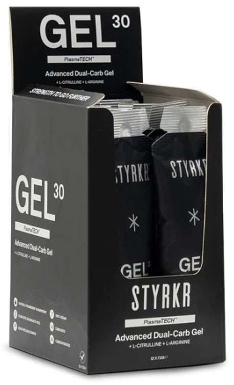 Styrkr Gel30 Dual-Carb Energy Gel 12er Box