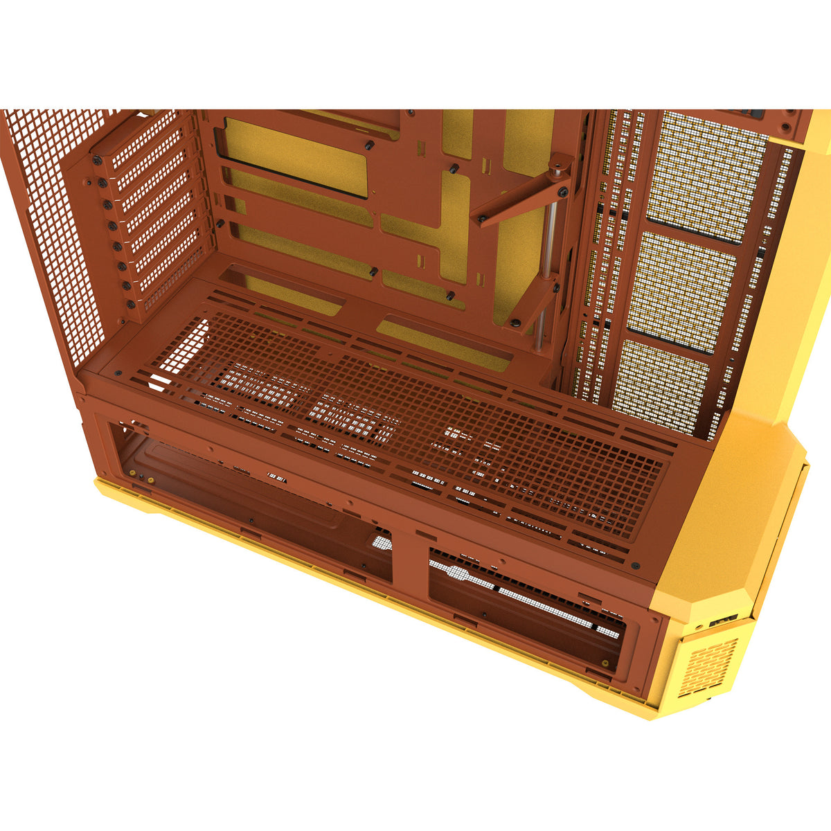 Thermaltake View 600 tg butter caramel Big-Tower-Gehäuse (gelb | 2x USB-A | 1x USB-C | gehärtetes Glas)