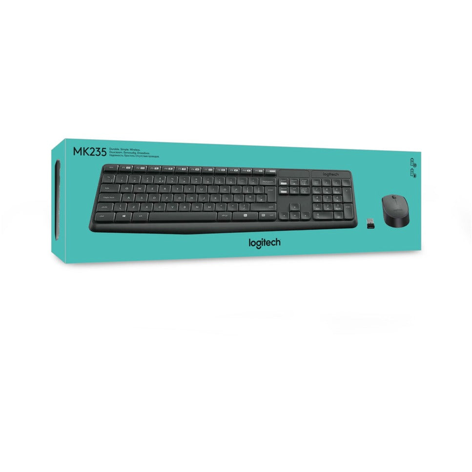 Logitech MK235 Kabellose Tastatur und Maus
