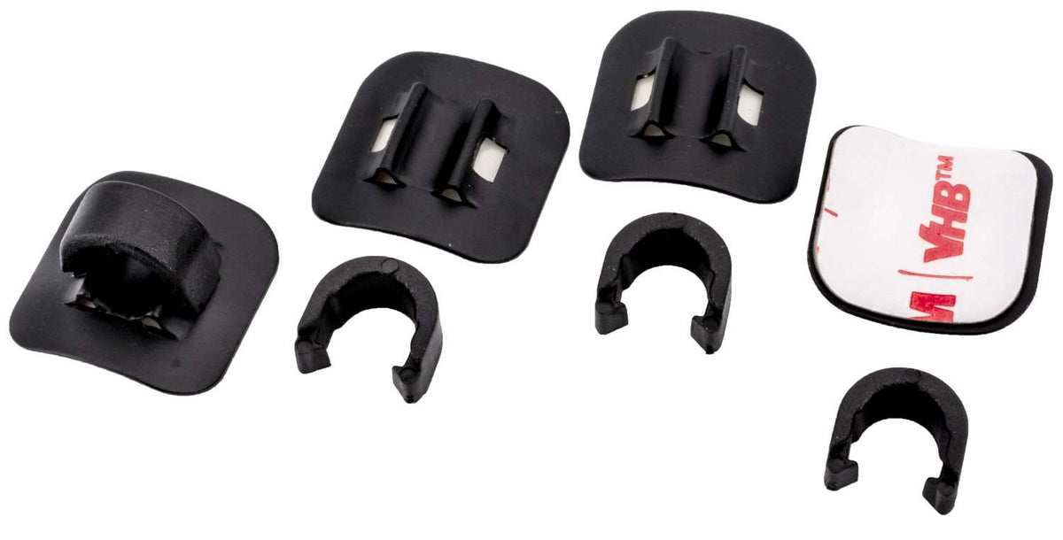 Katana selbstklebendes Aluminium-Führungshülsen-Set inkl. Clips (4 Stück)