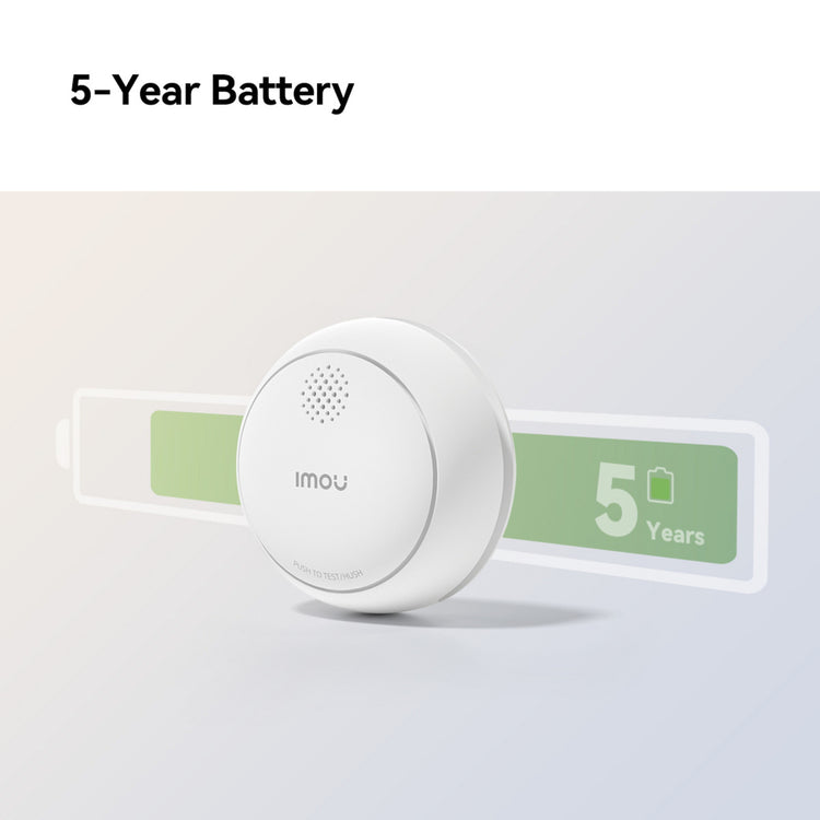 Imou intelligenter Rauchmelder – ZSM1-Bundle (weiß, 3 Stück + ZG2S Smart Gateway, ZigBee)