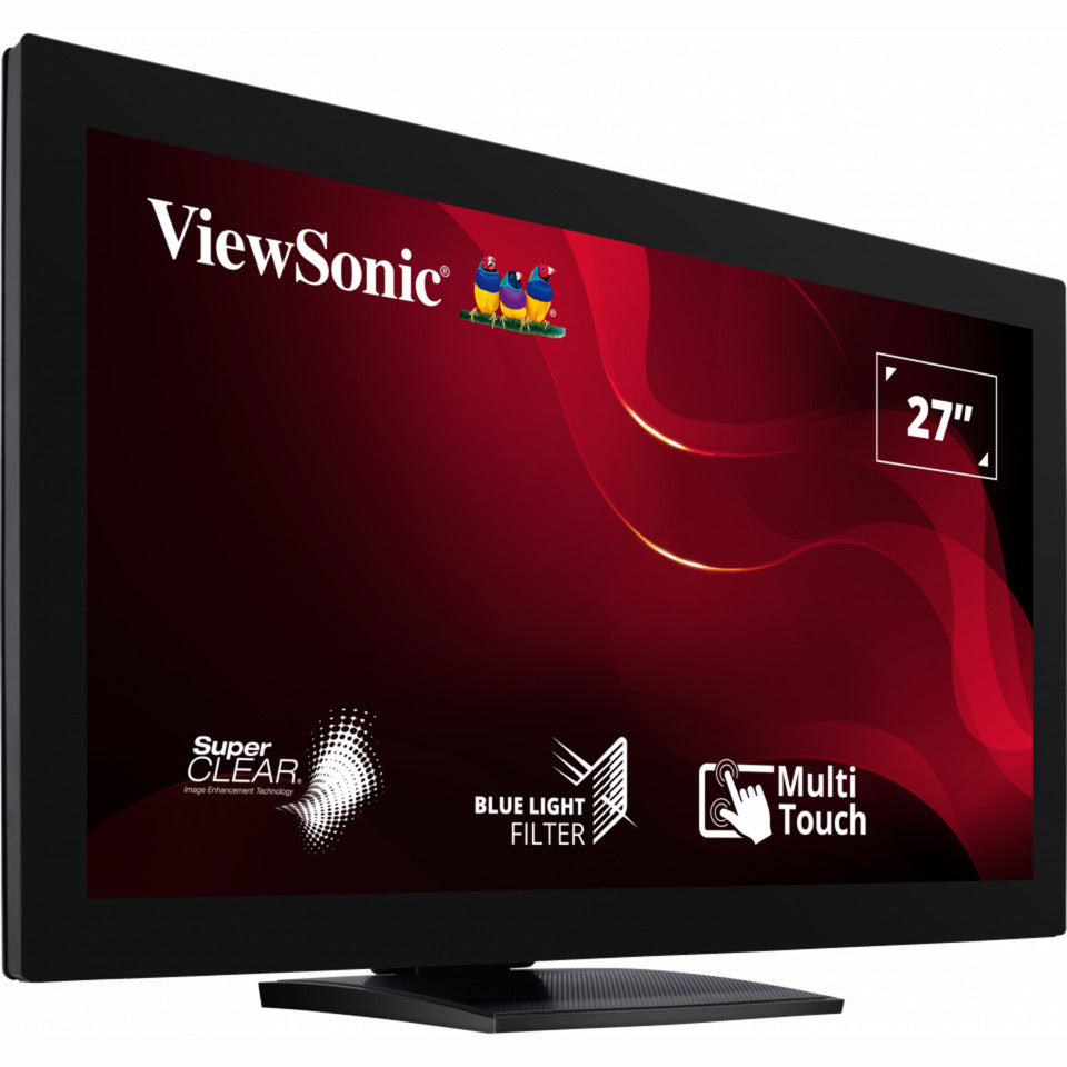 Viewsonic 10-Punkt-Touchscreen-Monitor TD2760 27 (schwarz, 1x HDMI, 1x Display-Port, VGA, USB-A, USB-B)