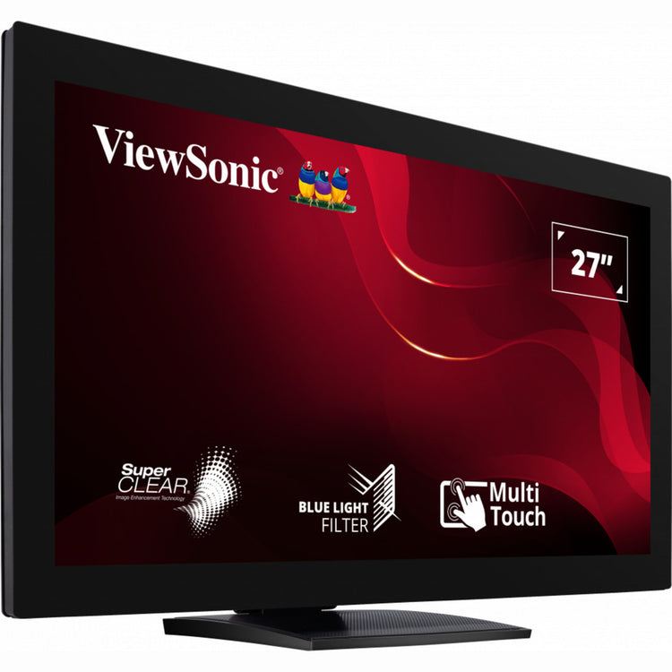 Viewsonic 10-Punkt-Touchscreen-Monitor TD2760 27 (schwarz, 1x HDMI, 1x Display-Port, VGA, USB-A, USB-B)
