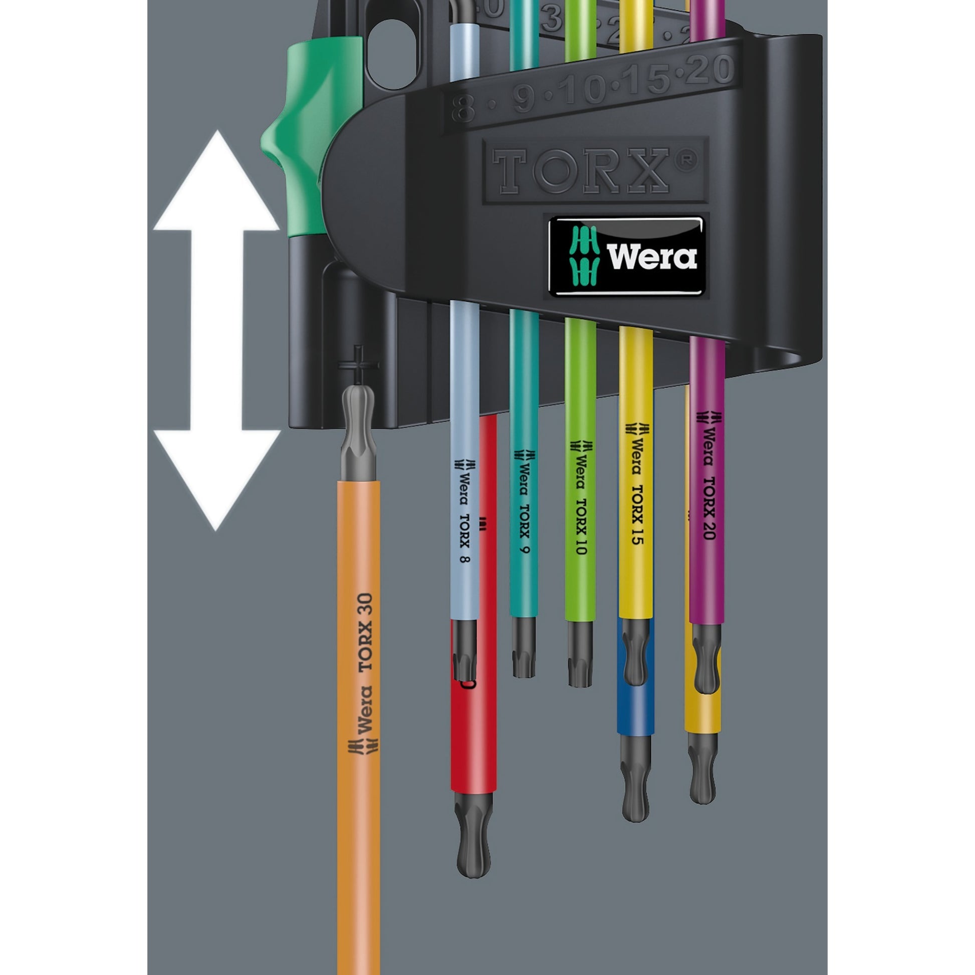 Wera Zuss Keys Set Torx 967 9 TX BO Multicolour 1 SB