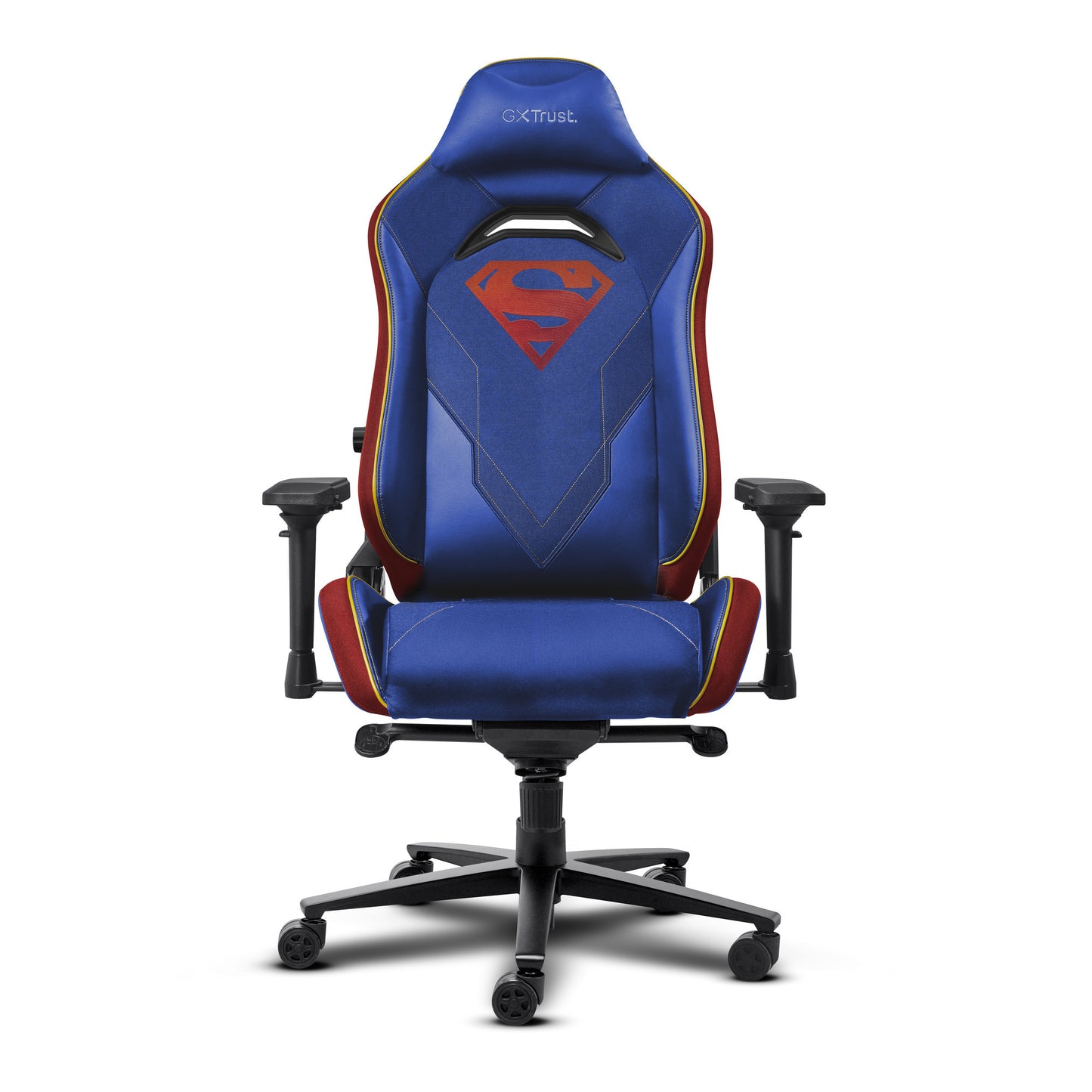 Trust GXT 721SM Ruya Pro Premium bequemer Gaming-Stuhl (Blau Rot)