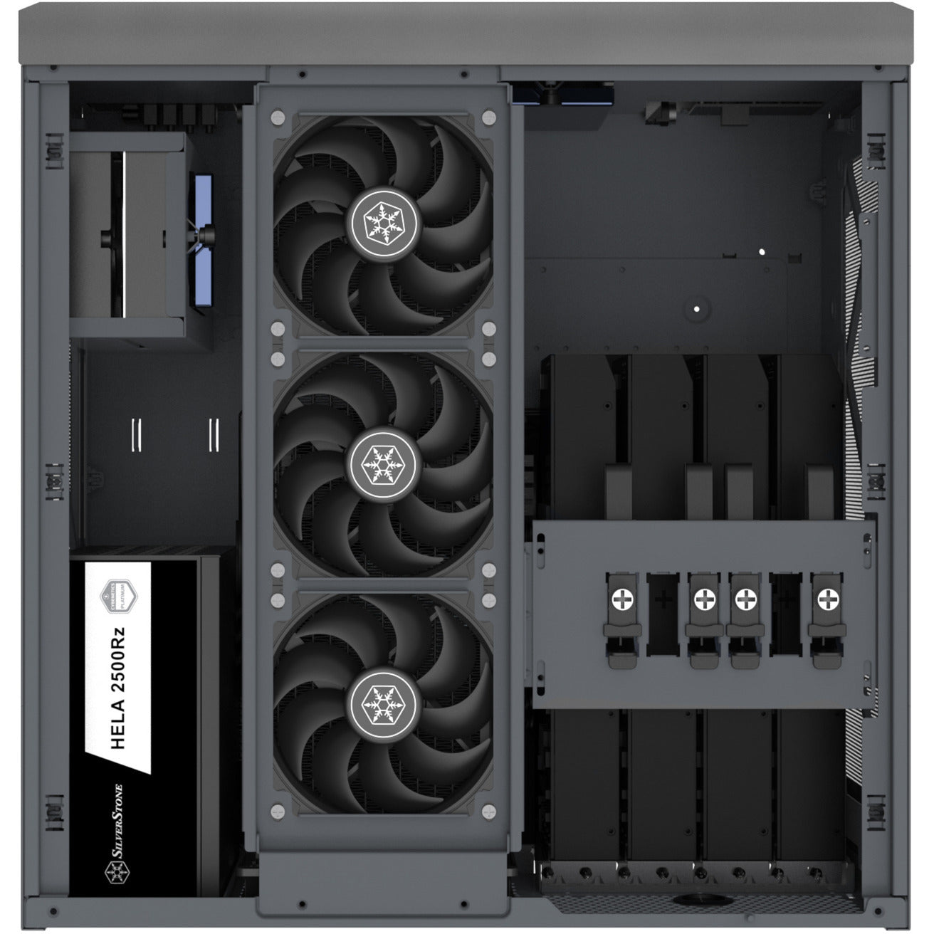 Silverstone Crown 04 HTPC-Gehäuse (dunkelgrau | 4x USB-A | 1x USB-C)