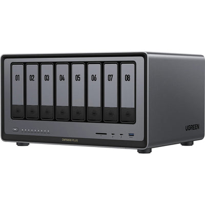 Ugreen nasync dxp8800 plus (grau, WLAN, 2x 10GBE, HDMI, Thunderbolt 4 (40 GB s))