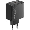 Lenovo Dual USB-C (65W) Gan (schwarz, 2x USB-C, Power Delivery)