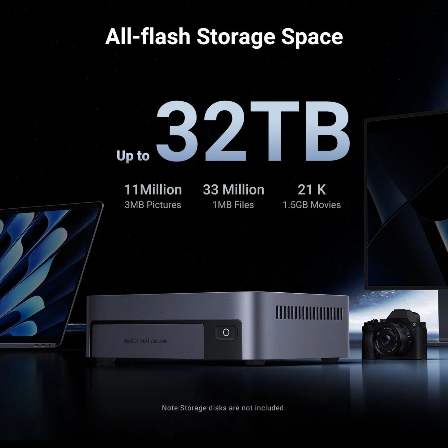 Ugreen nasync dxp480t plus (grau, WLAN, 1x 10GBE, HDMI, Thunderbolt 4 (40 GB s))