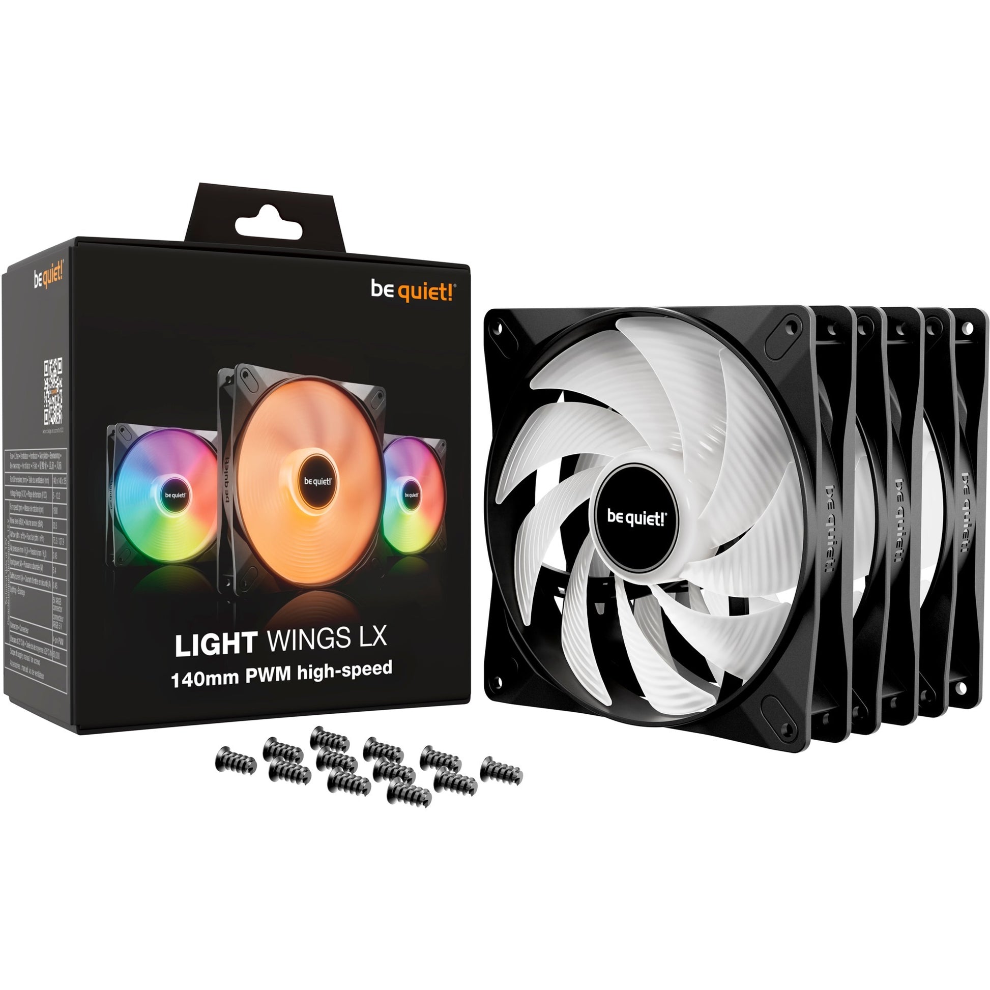 Ruhig sein! Light LX 140 mm PWM Hochgeschwindigkeits-Triple Pack