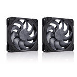 Noctua nf-a12x25 g2 pwm sx2-pp chromax.black Gehäuselüfter (schwarz, 2 Stück, 120 x 120 x 25 mm) - afbeelding 3