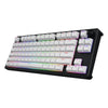 Hator Skyfall Mag Ultra 8K, Gaming-Tastatur (Schwarz, US-Layout, Hator Aurum Ice, 80 % (TKL), RGB, Double-Shot PBT, Hot-Swap)