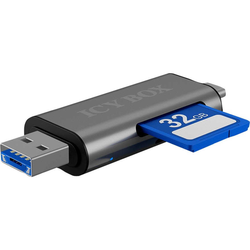 Icy Box IB-CR200-C externe Kartenreader mit Multi-USB-Connec