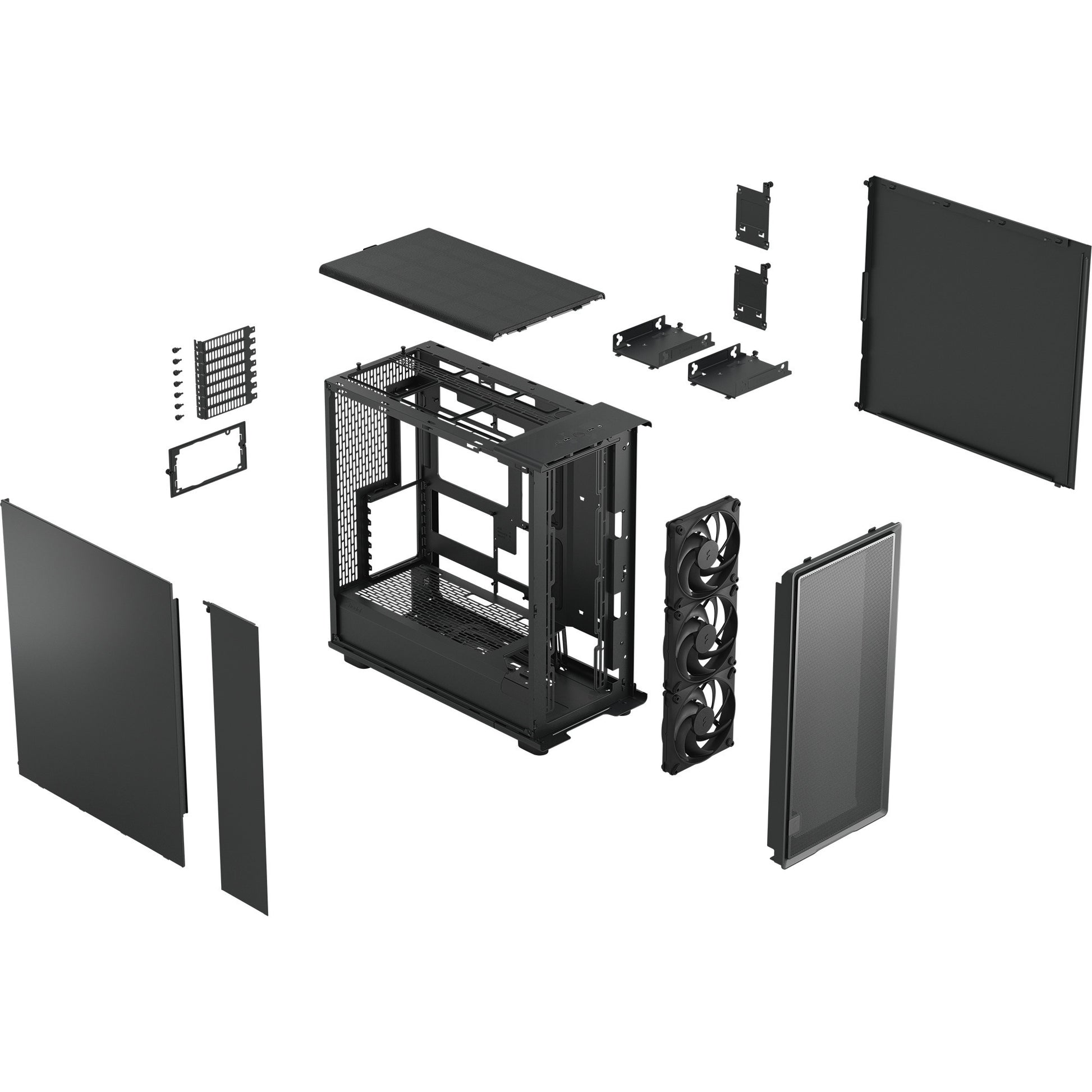 Fractal Design Epoch XL solides Midi-Tower-Gehäuse (schwarz | 2x USB-A | 1x USB-C)