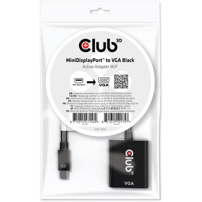 Club 3D Mini DisplayPort zu VGA Active Adapter