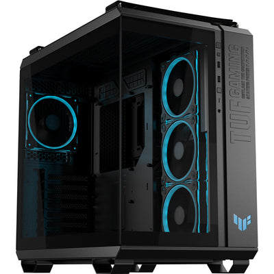 Asus TUF Gaming GT502 Horizon ArGB Midi-Tower-Gehäuse (schwarz | 3x USB-A | 1x USB-C | gehärtetes Glas)
