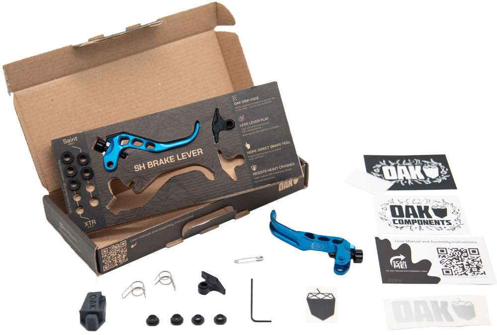 Bremshebelset aus Eichenkomponenten für Shimano