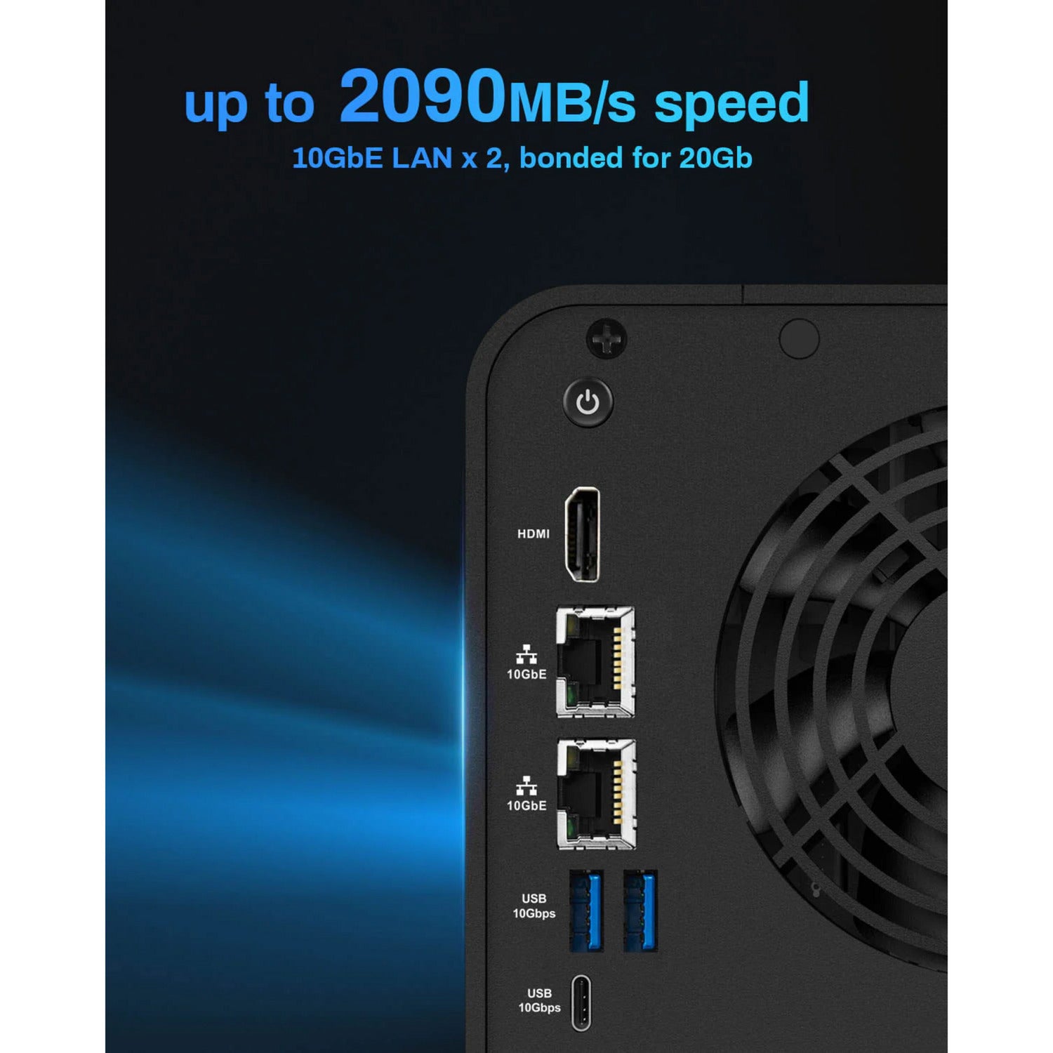 Terramaster f6-424 max NAS (schwarz, 2x 10GBe, USB, HDMI)