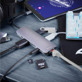 Sharkoon USB 3.0 Typ C Combo -Adapter - afbeelding 3