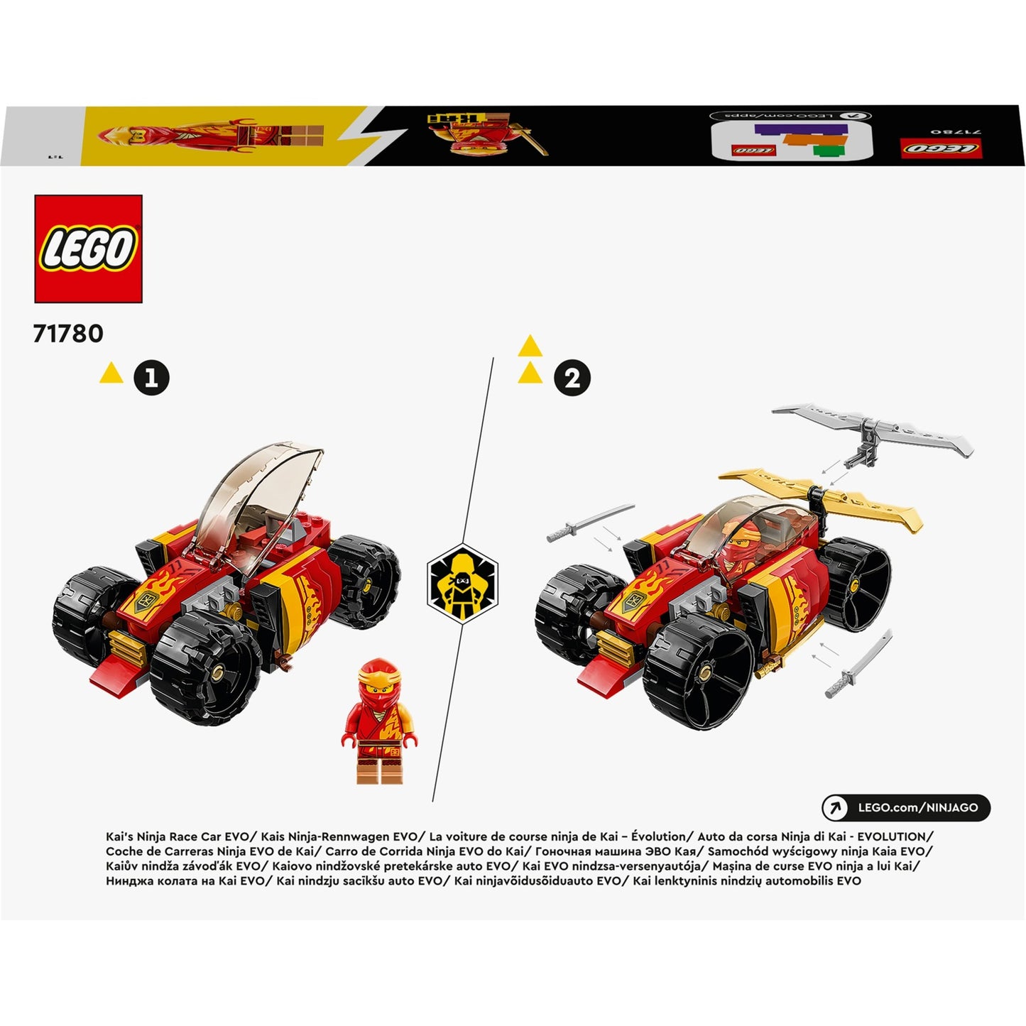 Lego Lego Ninjago 71780 Kais Ninja Racing Car Evo