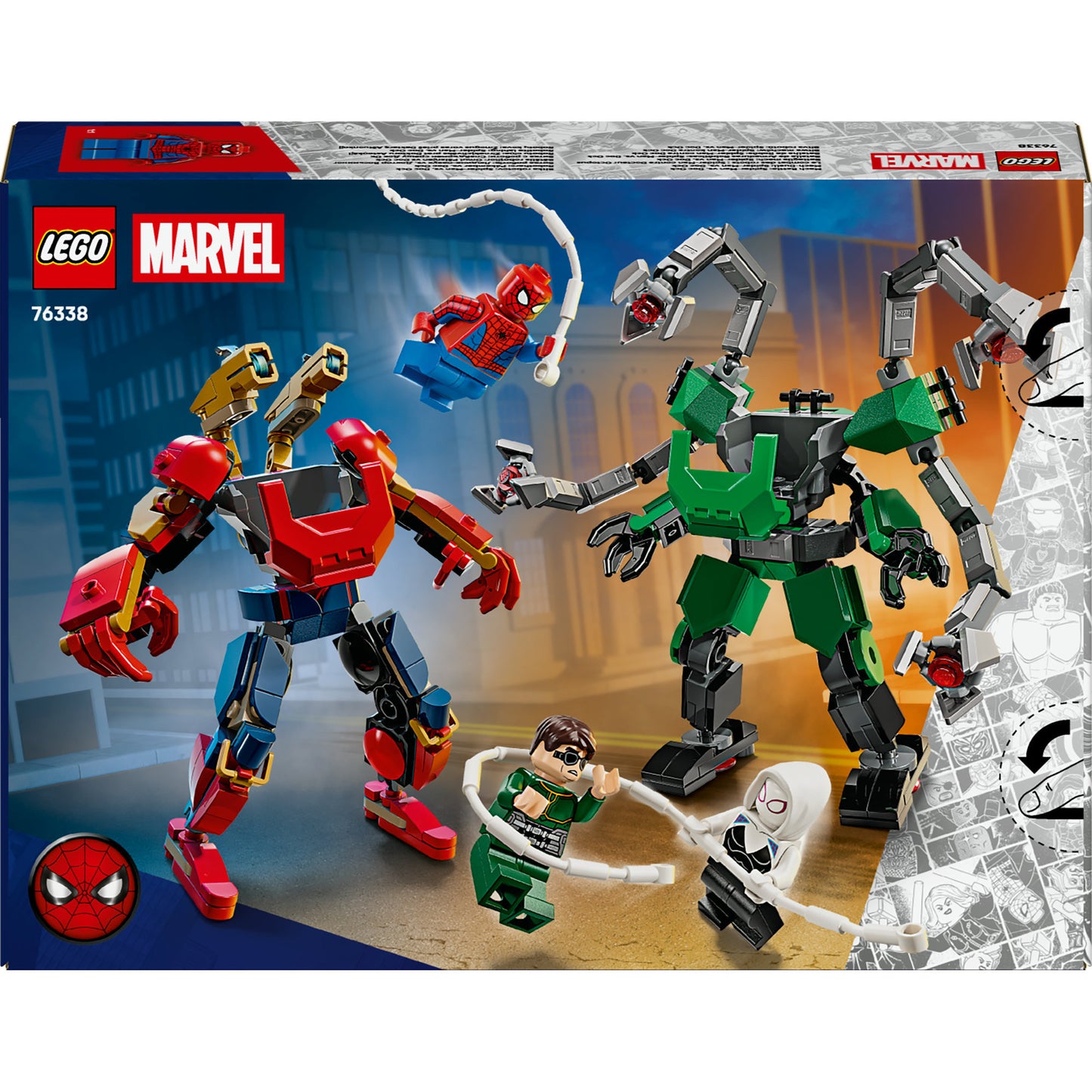 Lego 76338 Super Heroes Marvel Mecha-Duell Spiderman vs. Doc Ock