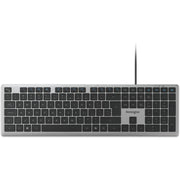 Kensington KB515 EQ USB-C USB-A kabelgebundene Tastatur (grau, US-internationales Layout (QWERTY), Scherenschalter, 100 %) - afbeelding 1