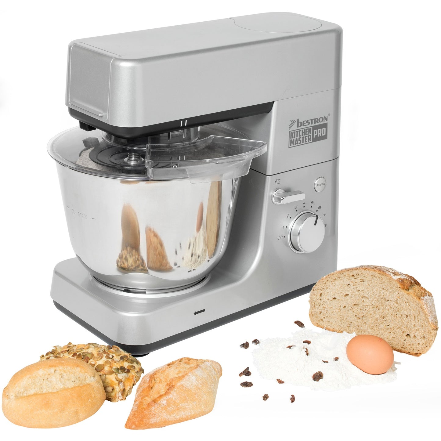 BESTRON AKM1600S 4-in-1-Küchenprozessor Kitchen Profi
