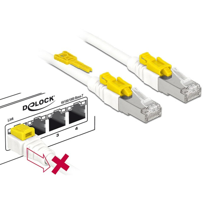 Delock Patch-Kabel RJ-45 mit Cat.6a sicher