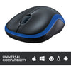 Logitech kabellose Maus M185 (blau, Einzelhandel)