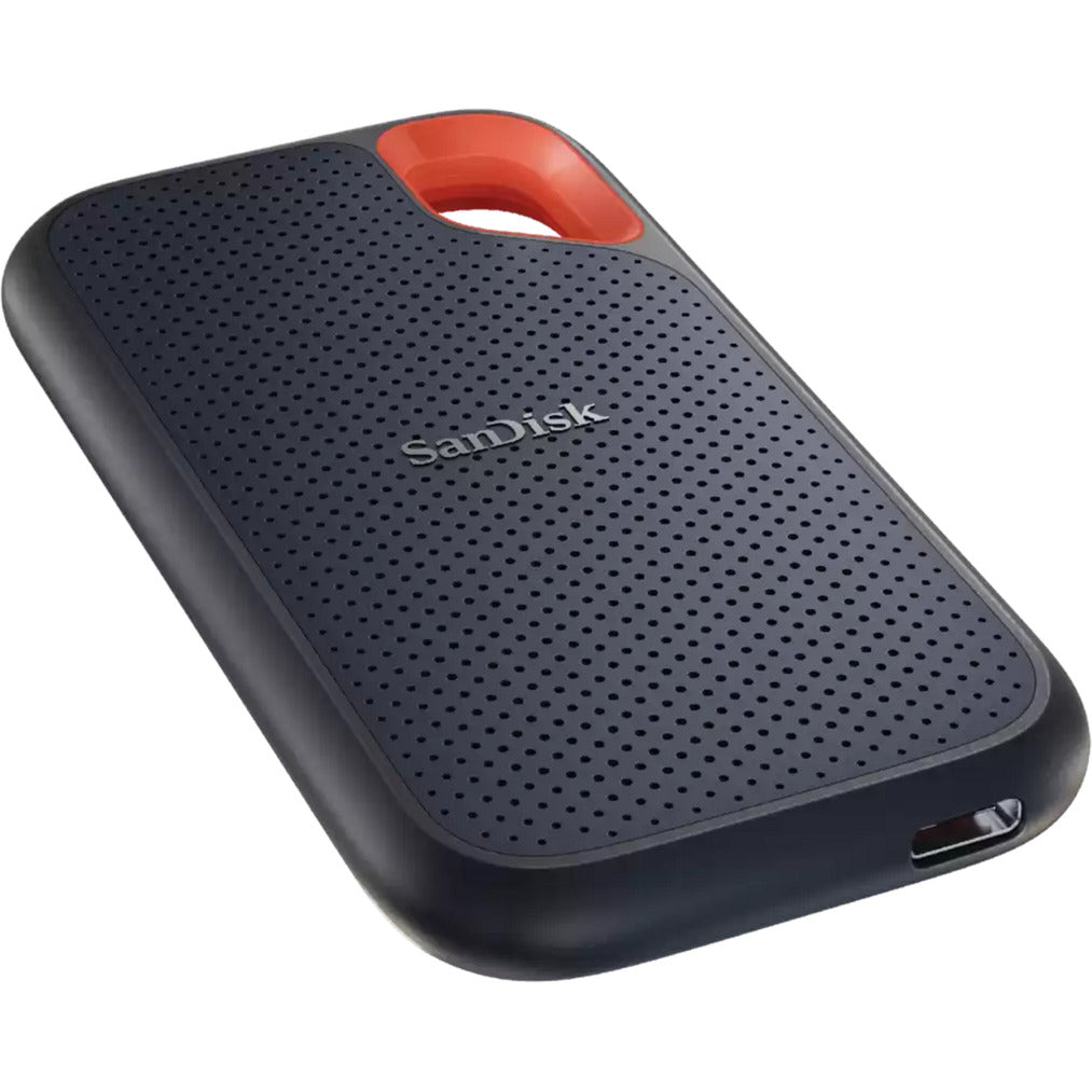 Sandisk Extreme Portable v2, 8 TB externe SSD (schwarz orange, SDSSDE61-8t00-G25, USB-C)