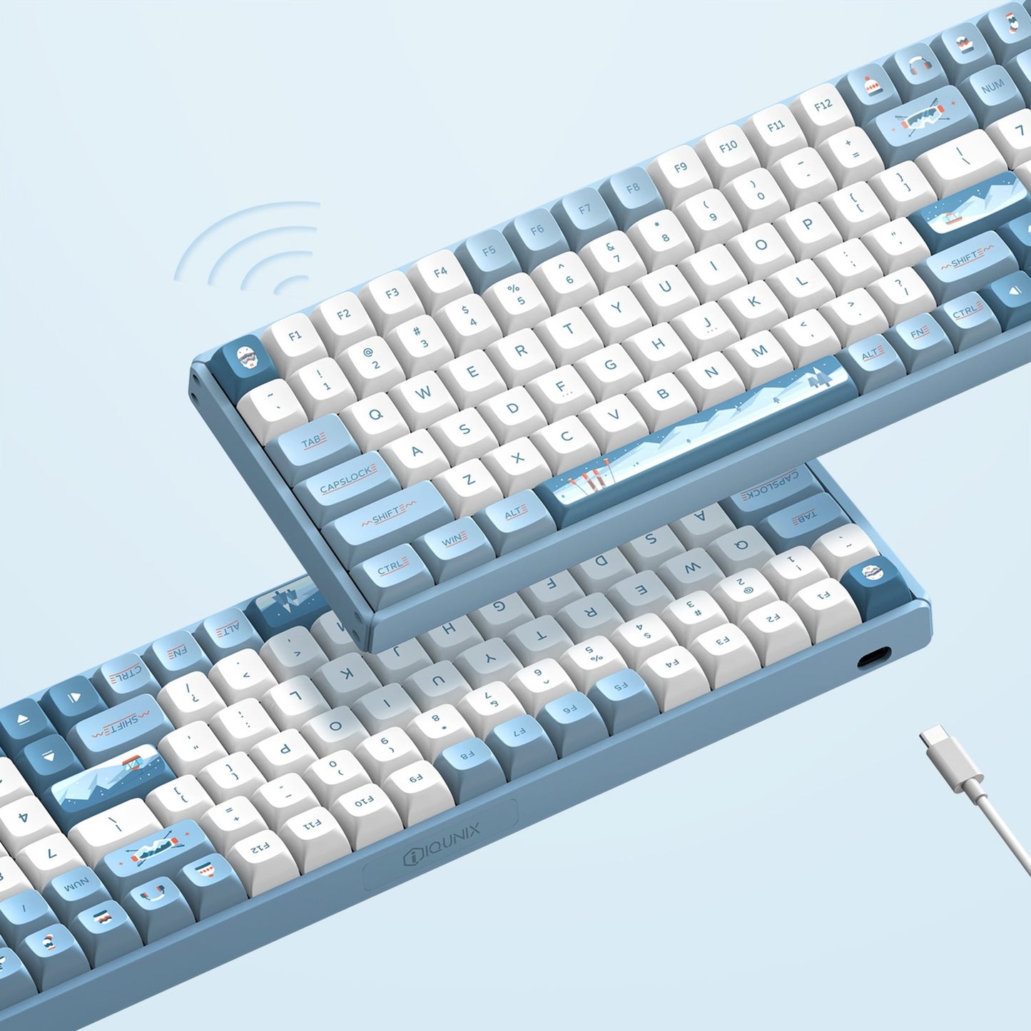 Iqunix F97 Wintertide Wireless mechanischer Tastatur
