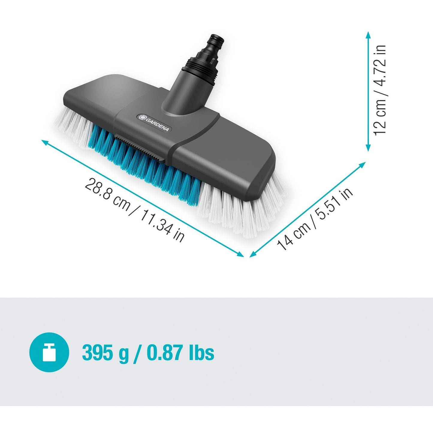 Gardena Cleansystem Stahlbrush hart