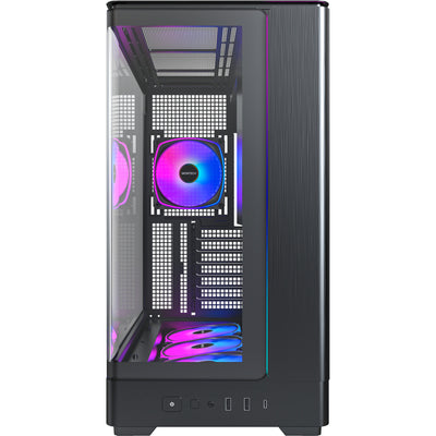 Montech King 45 Pro Midi-Tower-Gehäuse (schwarz | 2x USB-A | 1x USB-C | RGB | Fenster)