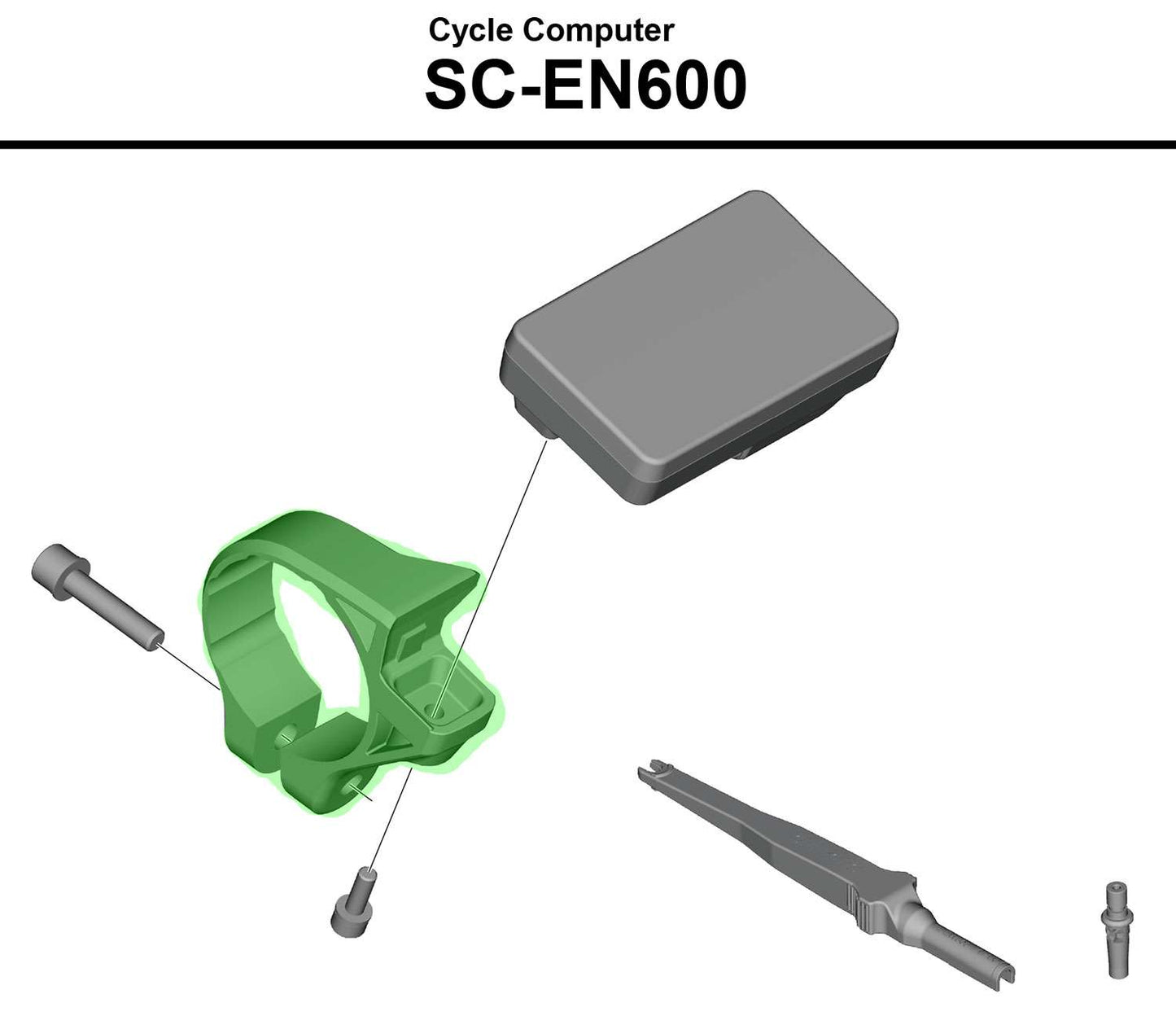 Shimano Lenkerklemme für Steps SC-EN600 Display