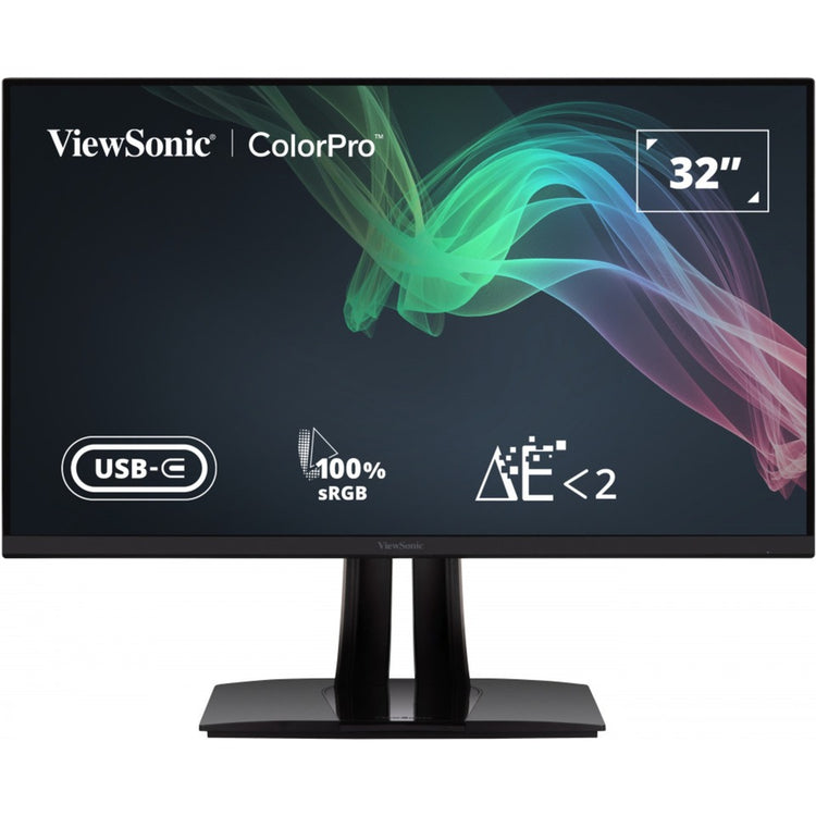Viewsonic VP3256-4k 31,5 Monitor (Schwarz (matt), 2x HDMI, 1x DisplayPort, USB-A, USB-B, USB-C)