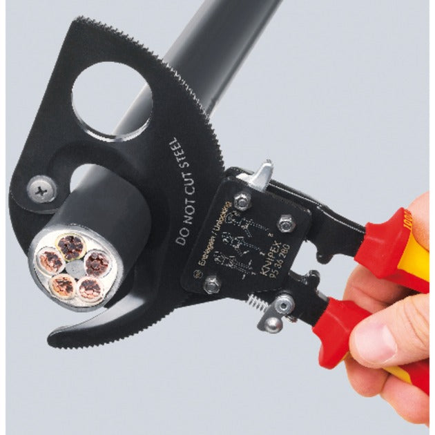 Knipex -Kabelschere mit Ratschenprinzip 9536280