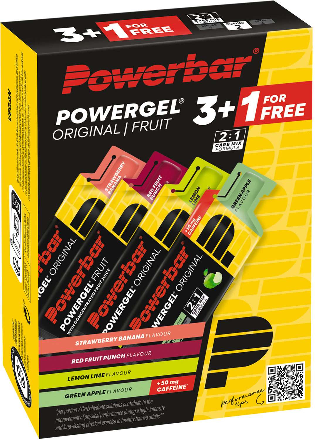 Powerbar Powergel Original Multigeschmack 3+1