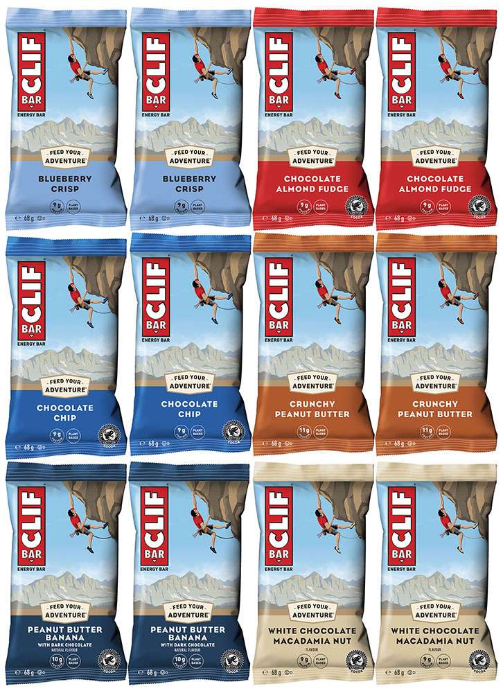 Clif Bar Energieriegel gemischt 12x68g Box Mindesthaltbarkeitsdatum 12 25