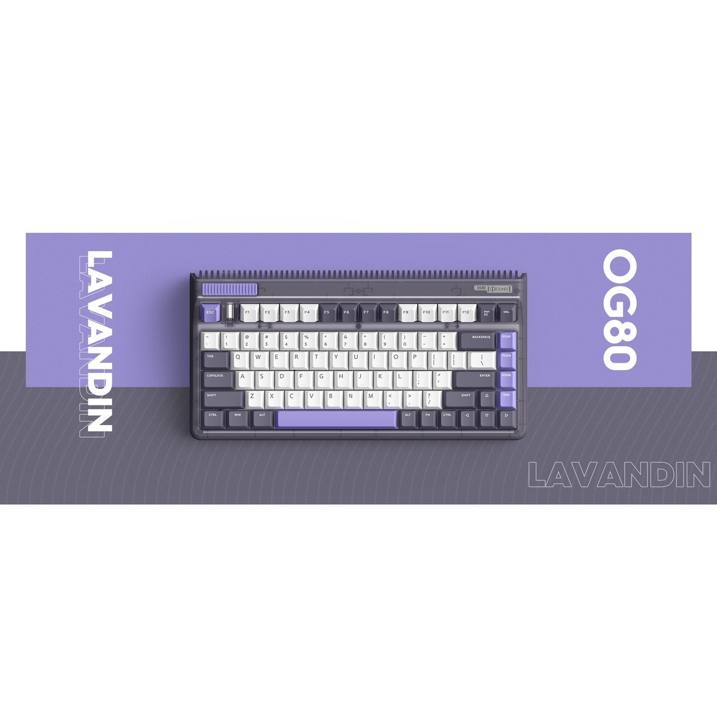 Iqunix OG80 Lavandin Wireless mechanischer Tastatur