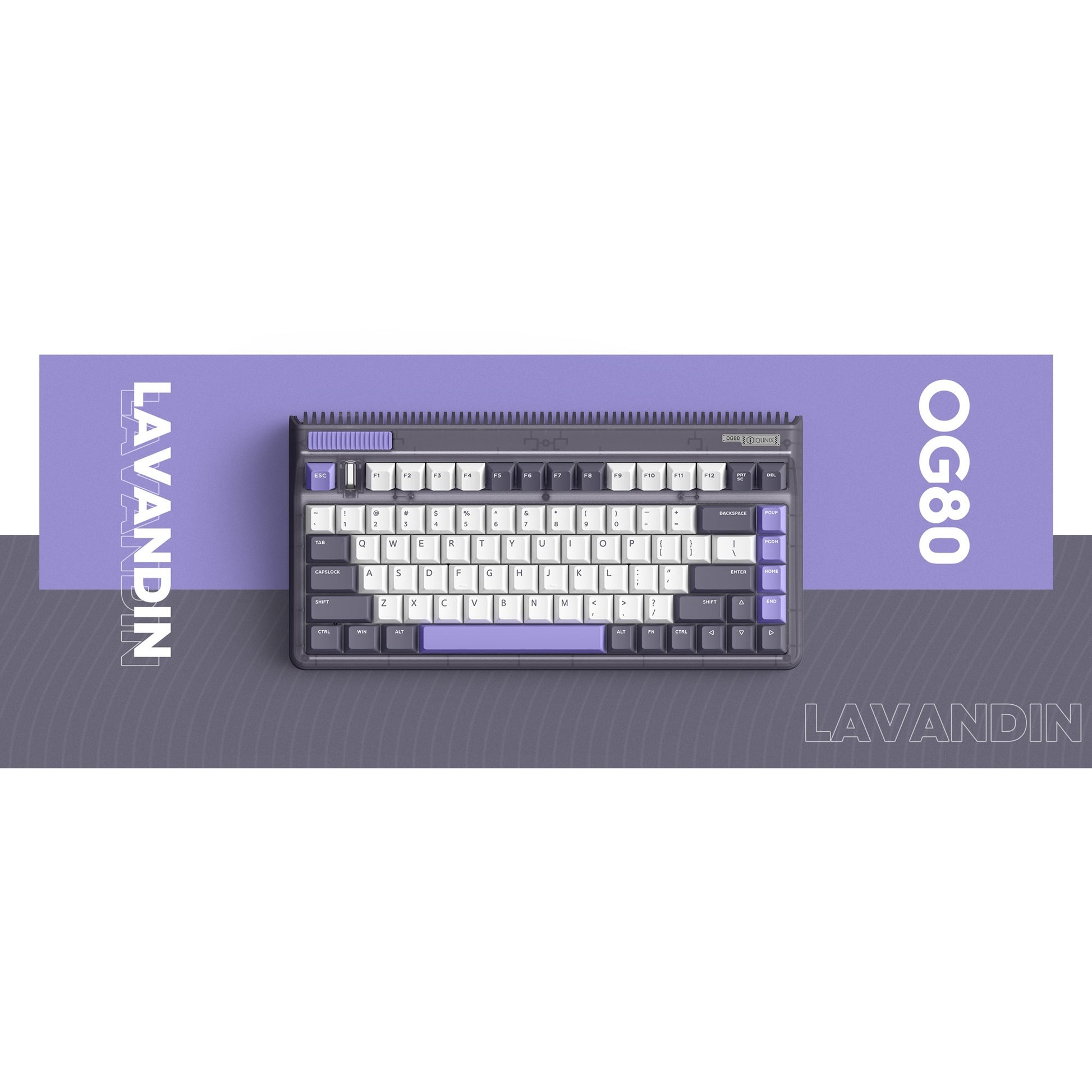 Iqunix OG80 Lavandin Wireless mechanischer Tastatur