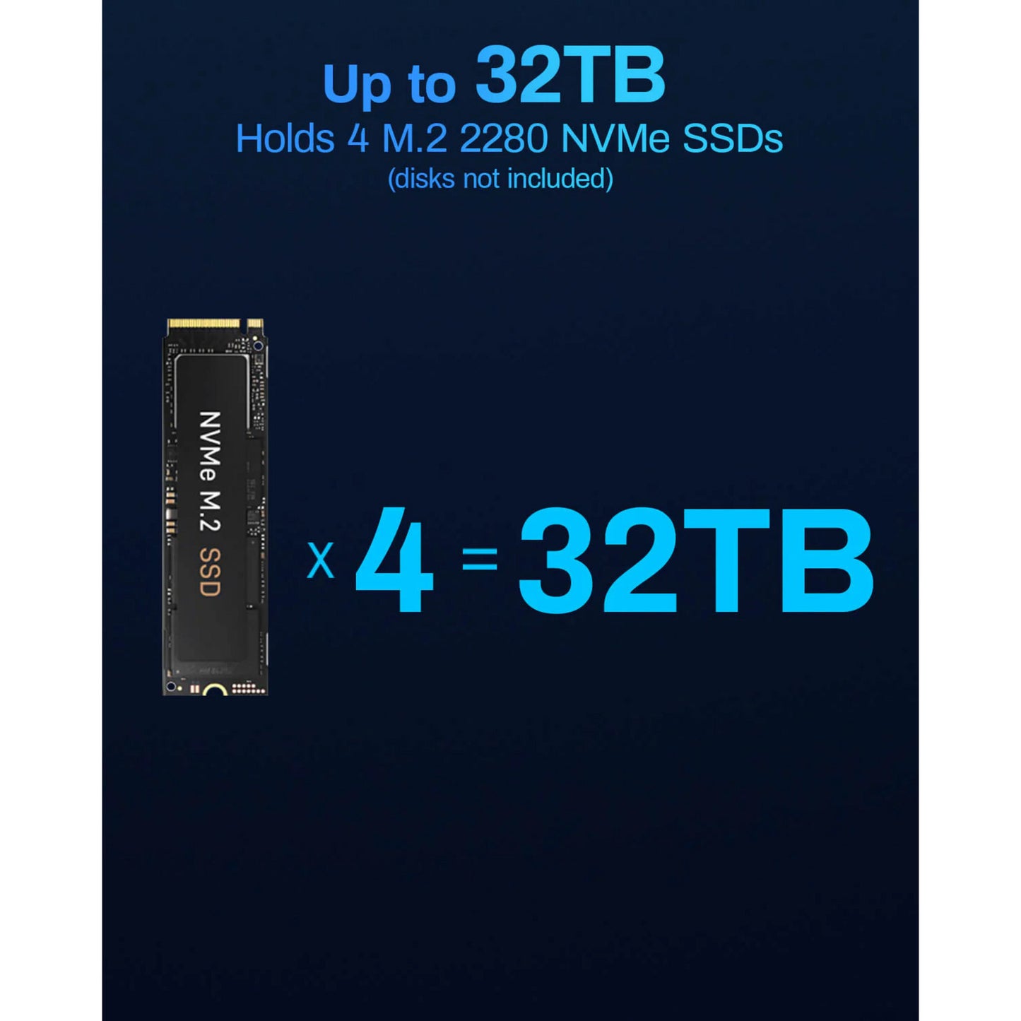 Terramaster f4 SSD NAS (schwarz, 1x 5GBE, HDMI, USB)
