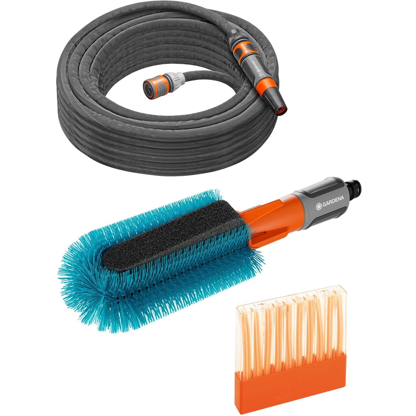 Gardena Cleansystem Fietswasset, mit Fahrradbürste, Schlauch e