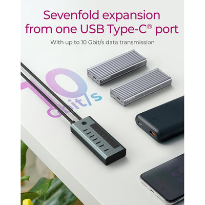 Icy Box 7-Port USB 3.2 Gen 2 Typ-C-Hub