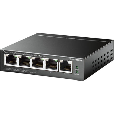 Tp-Link TL-SG105MPE 5-Port-Gigabit-Easy-Smart-Switch mit 4-Port-PoE+ (120 W PoE mit 30 W pro Port)