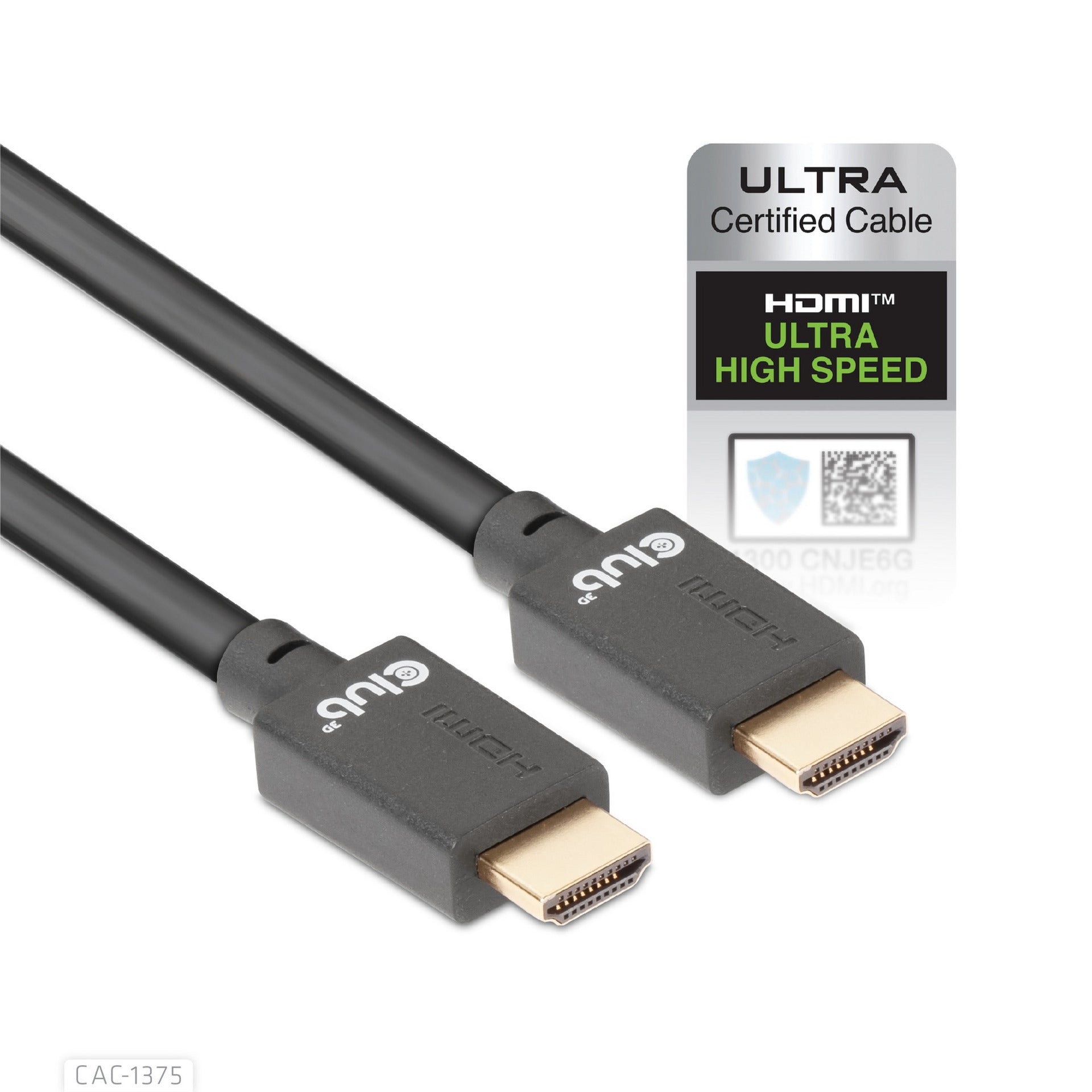 Club 3D Ultrahohling HDMI -zertifiziert