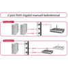 Delock Switch RJ45 10 1000 Mbit / s 2 Port