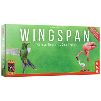 999Games 999 Games Wingspan: Mittel- und Südamerika Brettspiel (Erweiterung, niederländisch, 1 - 5 Spieler, 40 - 70 Minuten, ab 10 Jahren)