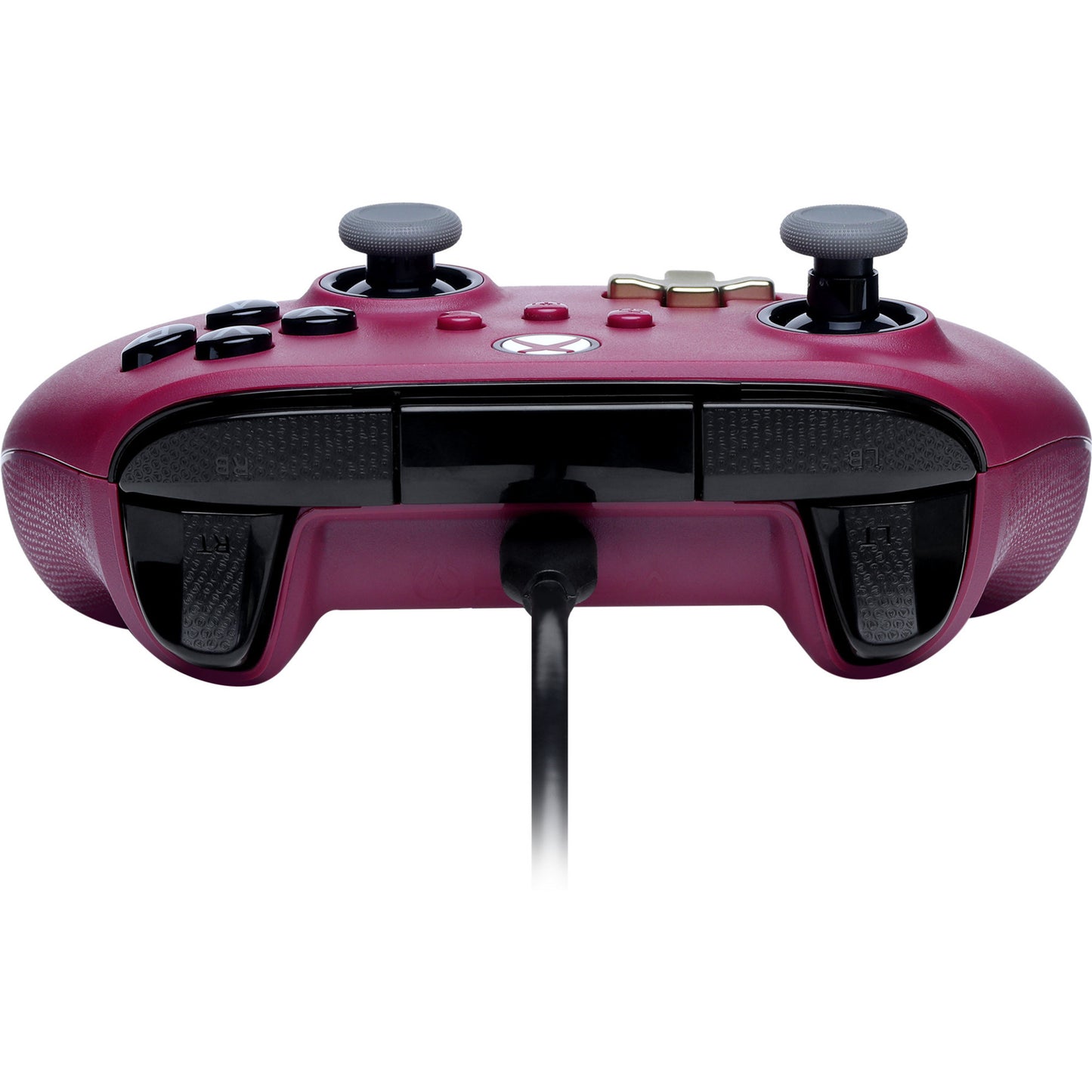 Powera Advantage Plus Kabelgebundener Controller für Xbox Series X|s – Ruby (Dunkelrot, Xbox Series X|s, Xbox One, PC)
